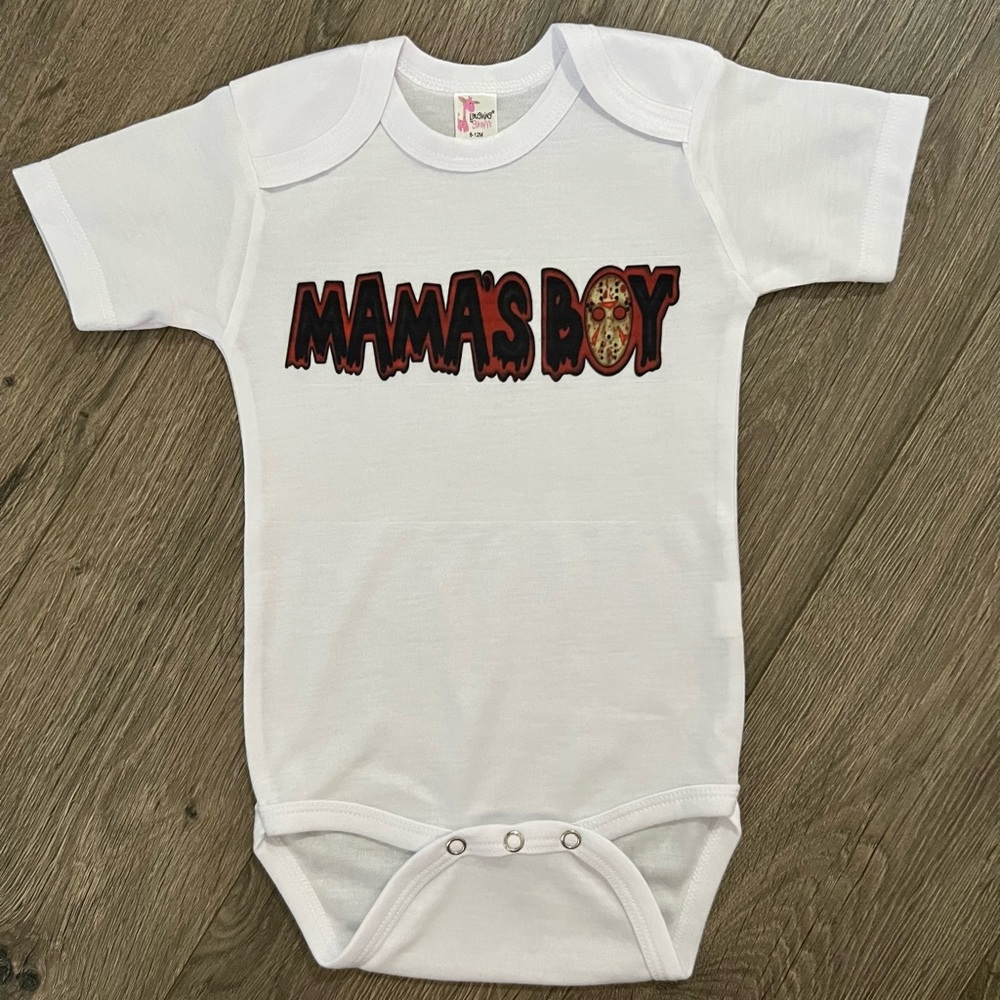 Mamas boy handmade Halloween onsie